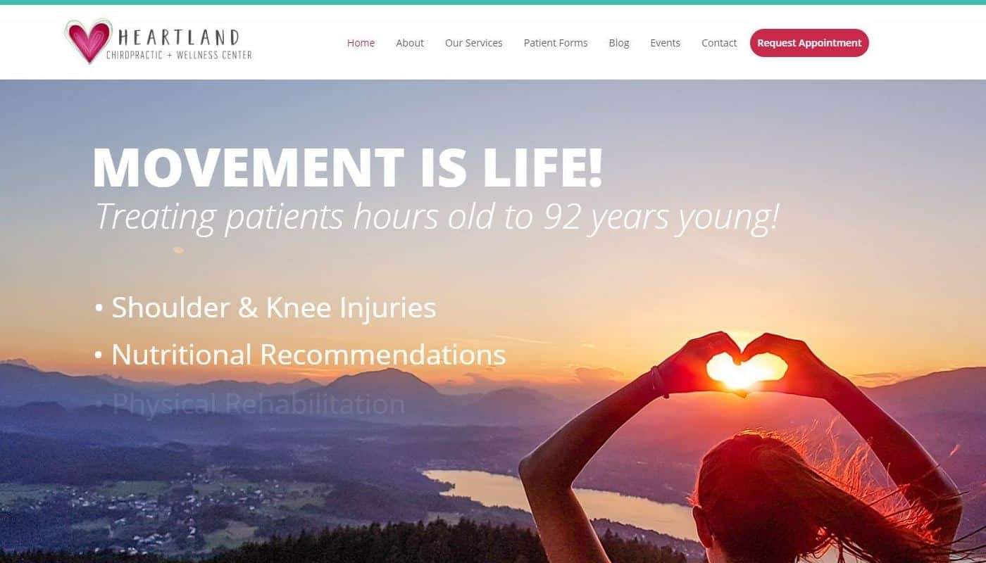 Heartland Wellness WordPress Website Design CT MA